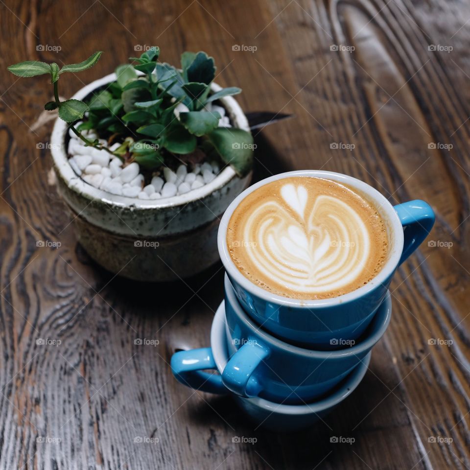 Stacks and succulents. 