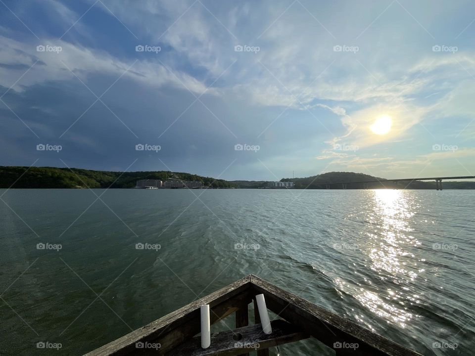 On the dock