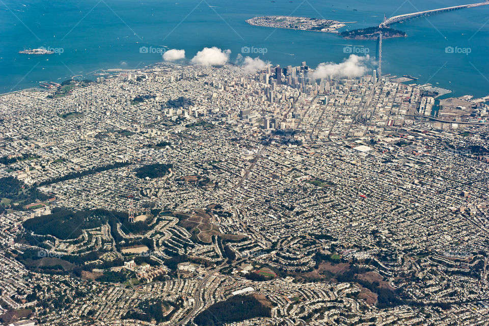 Aerial view of San Francisco