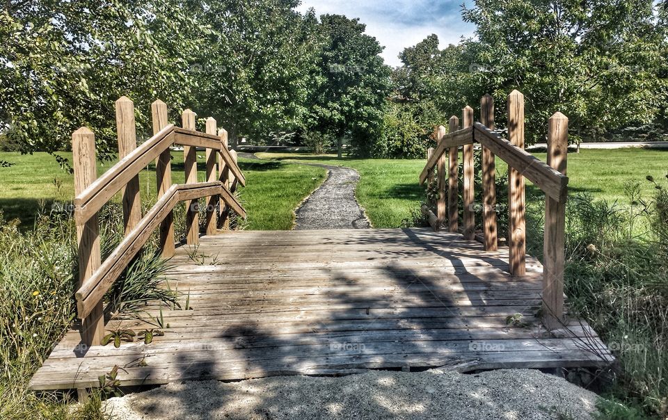 Nature. Footbridge at Seminary