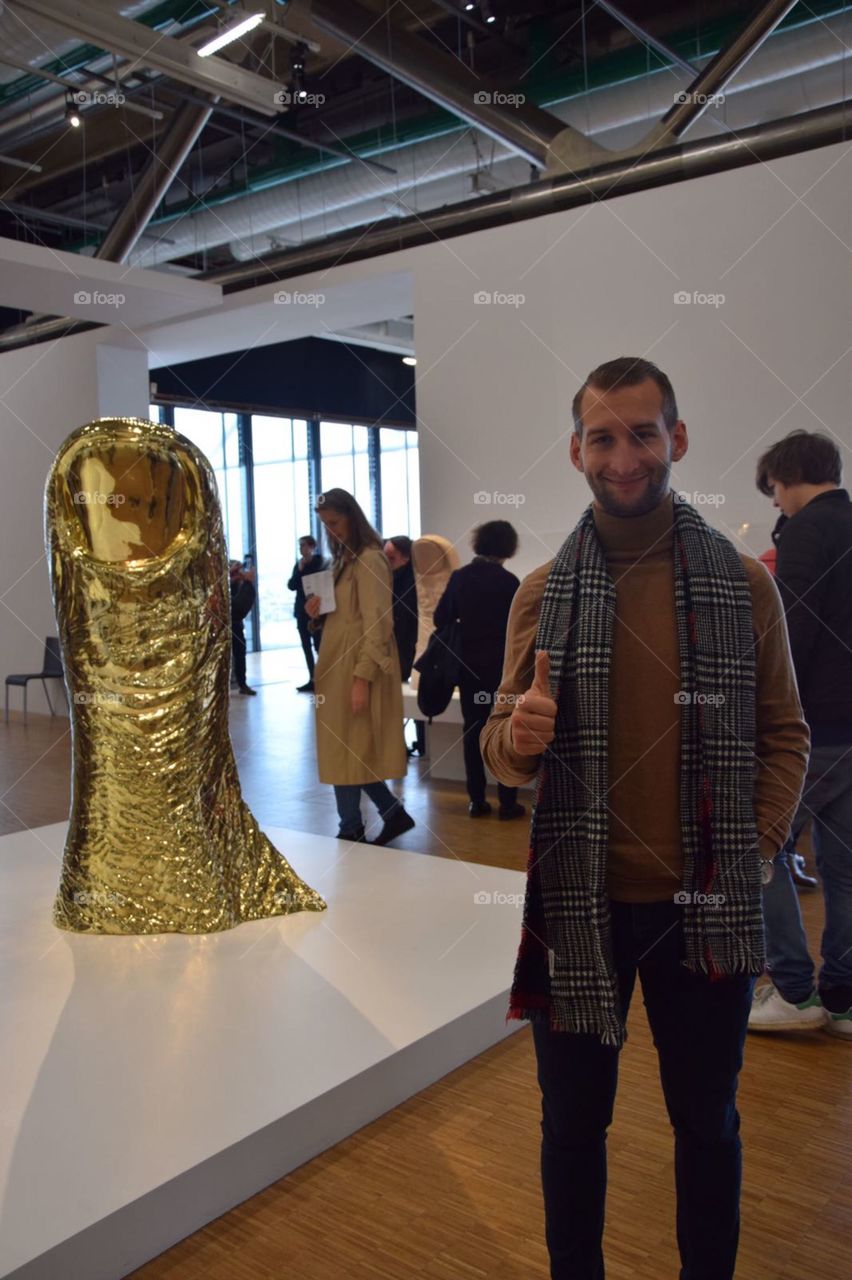 Visiting George’s Pompidou museum in Paris 