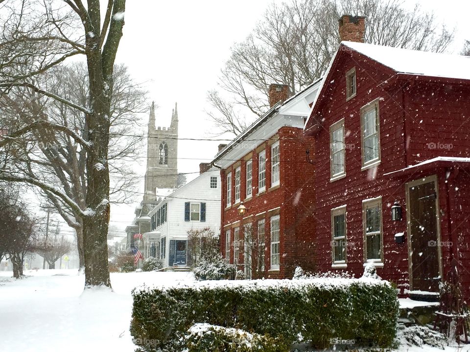 January snowstorm. Newtown, CT.
