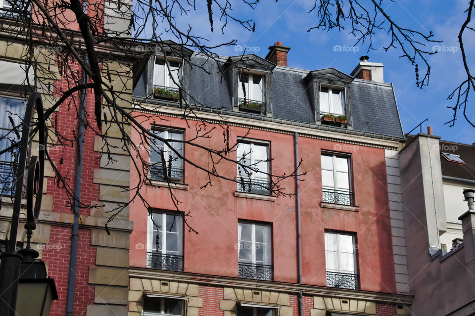 old houses in paris france