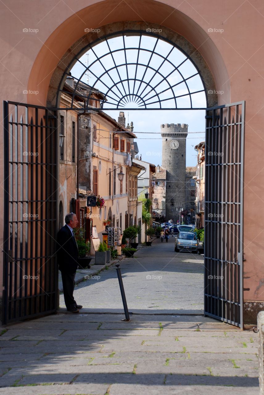 Resting in the gateway. 