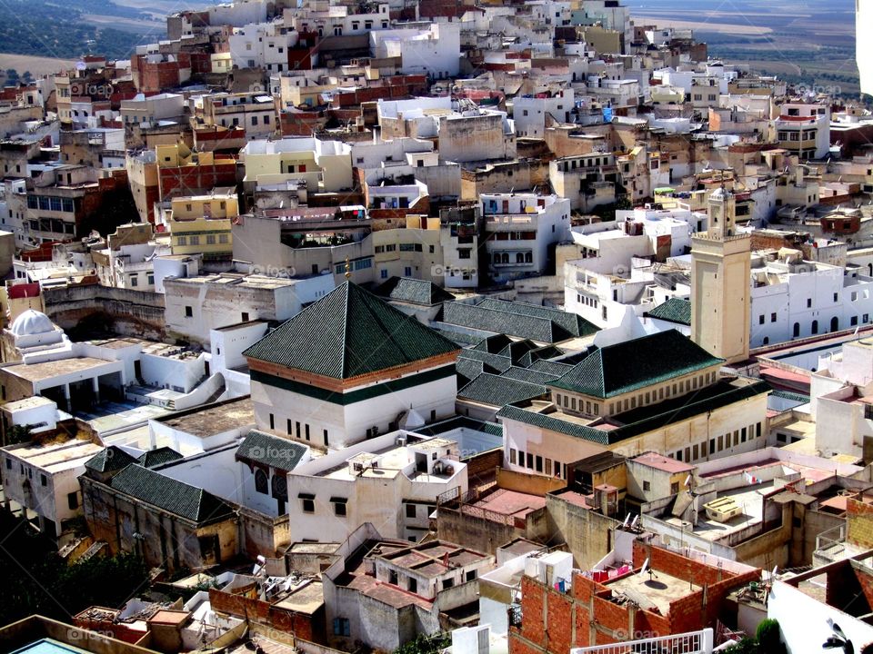 Roofs of the ancient city of Marrakesh