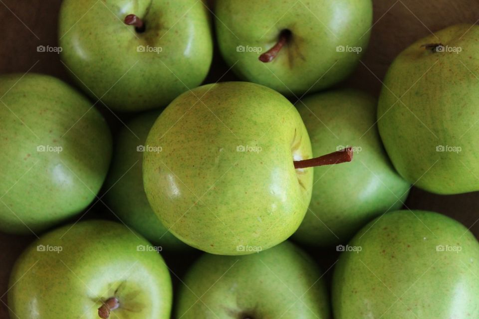 Close-up of green apples