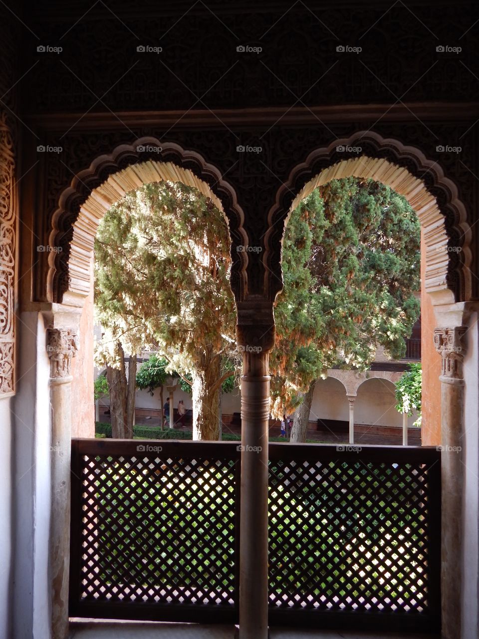 The archways of the old Alhambra 