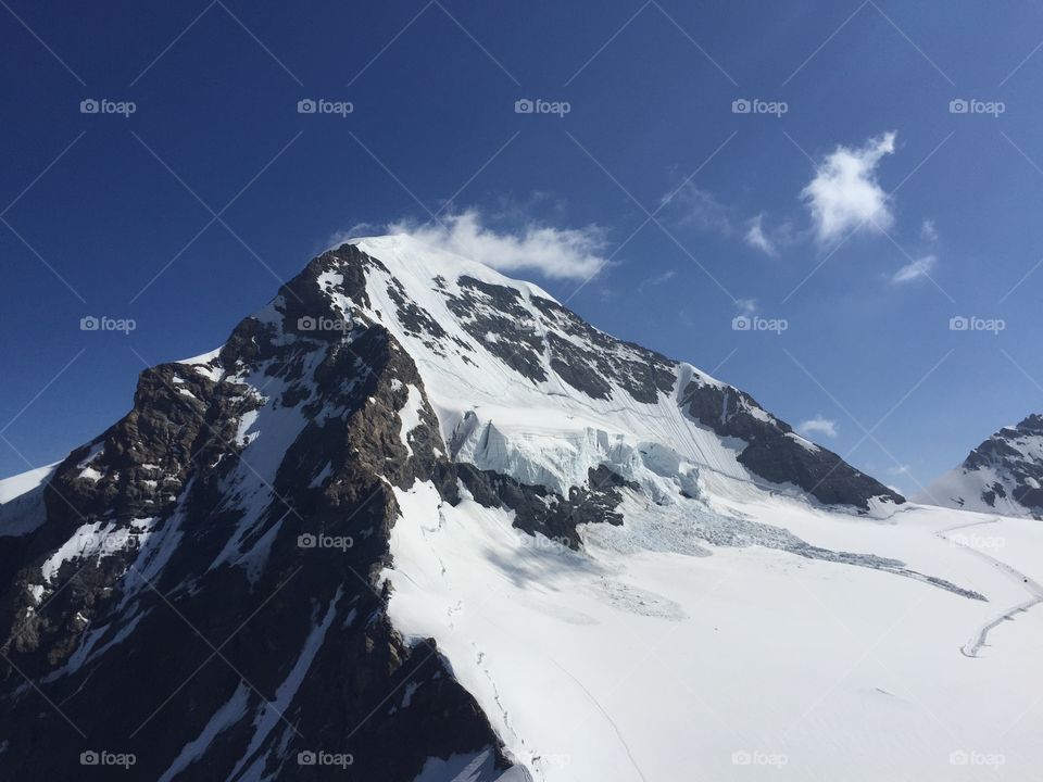 Mountain peak at Jungfrau Region, Switzerland
