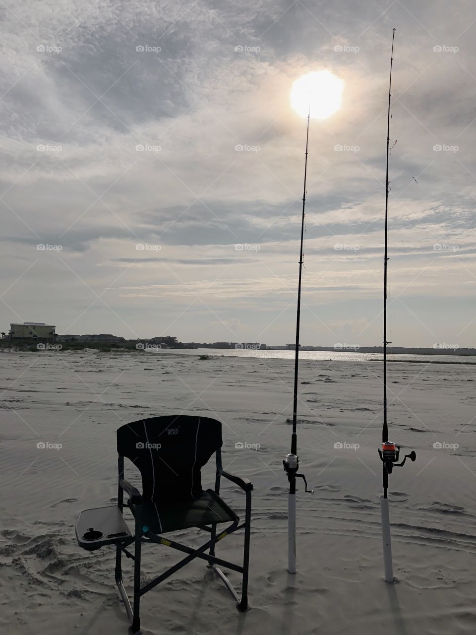 Fishing on Sunset Beach in North Carolina