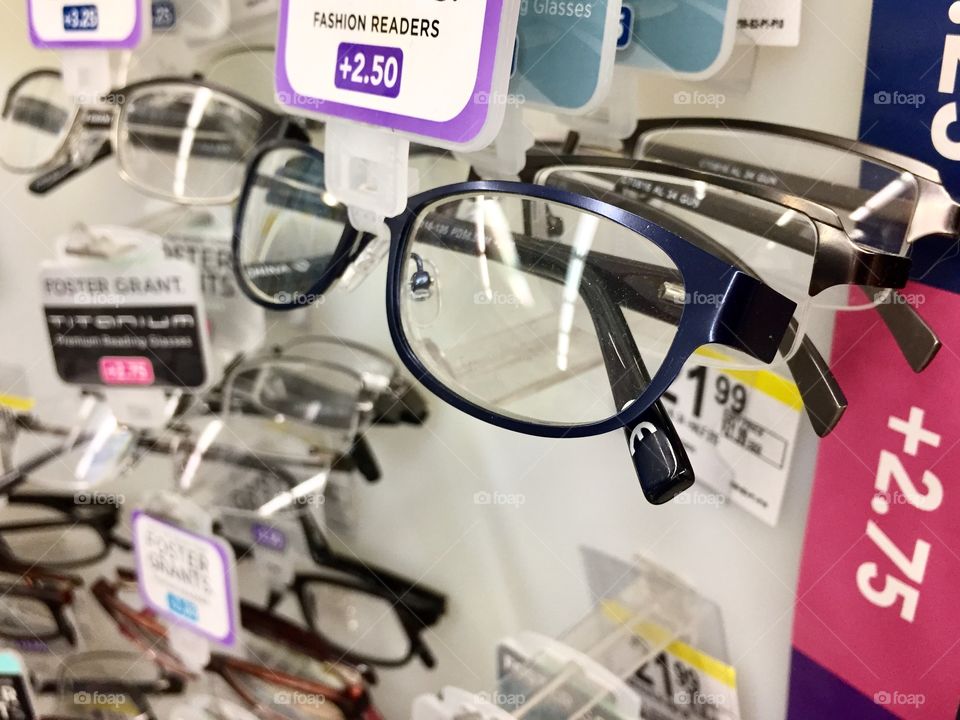 Glasses in store 