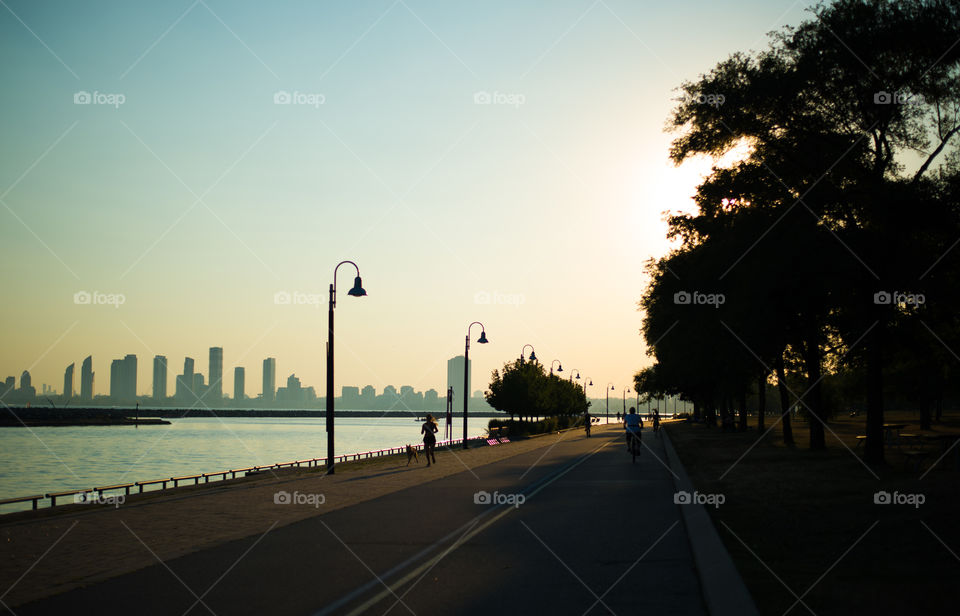 Street, Sunset, Dawn, No Person, Travel