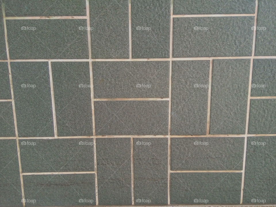 close up to tiles wall