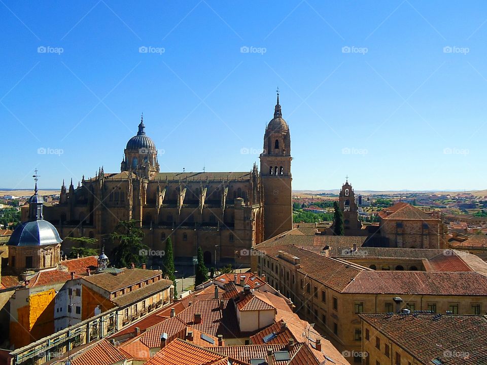 Looking at the cathedral from above