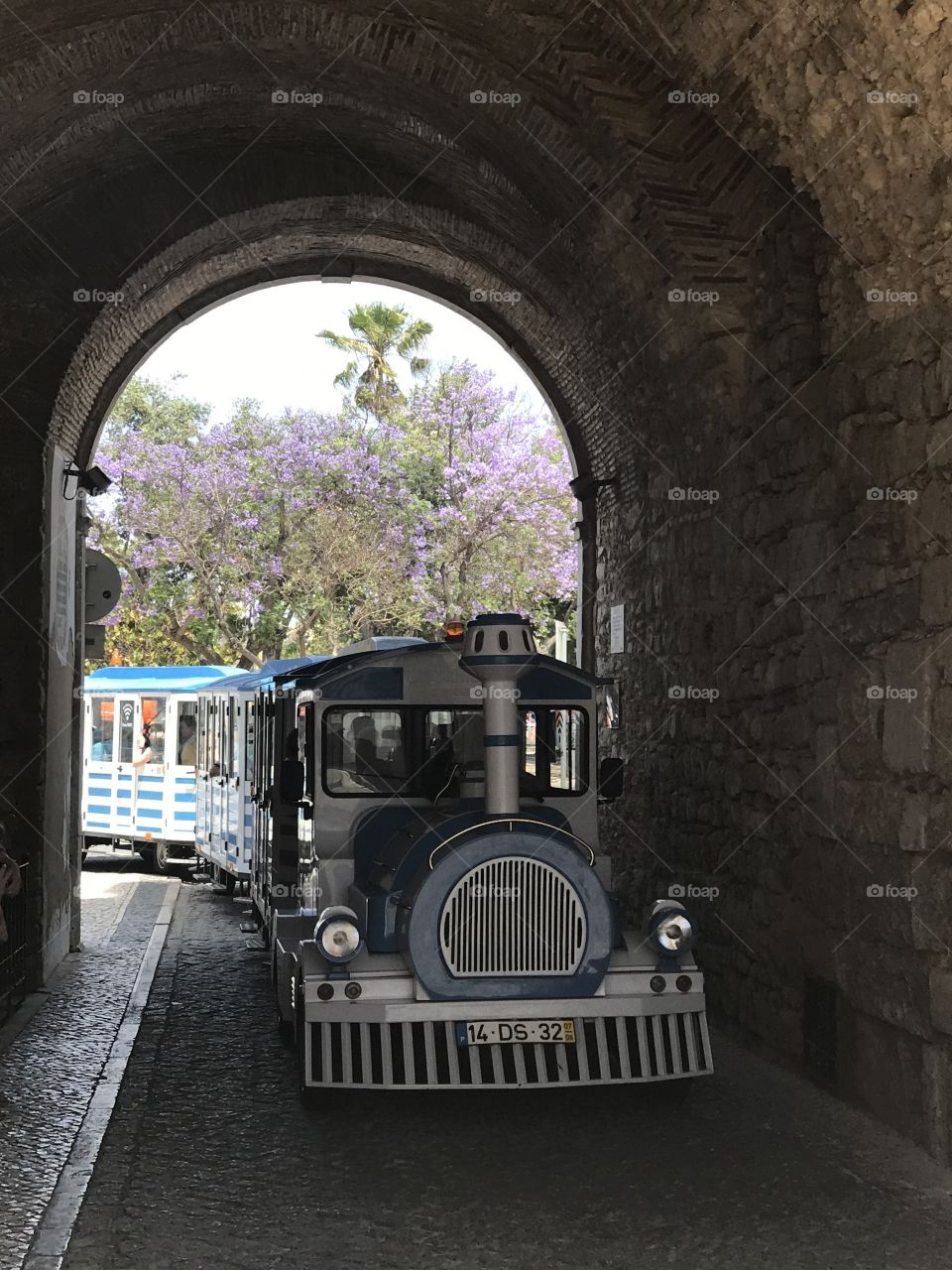 Tourist train in Faro / Portugal 