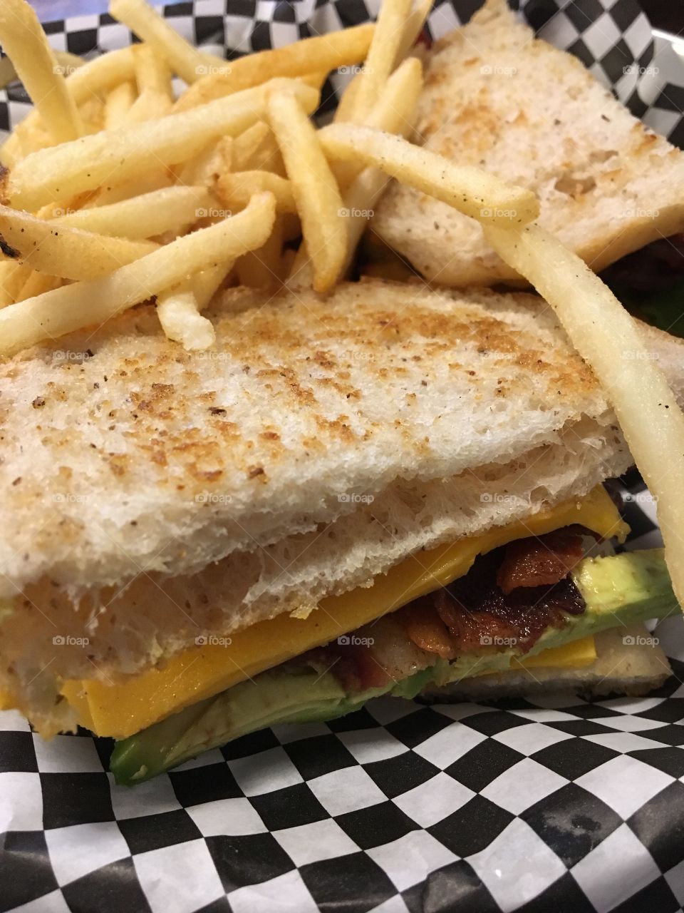 Sandwich and Fries