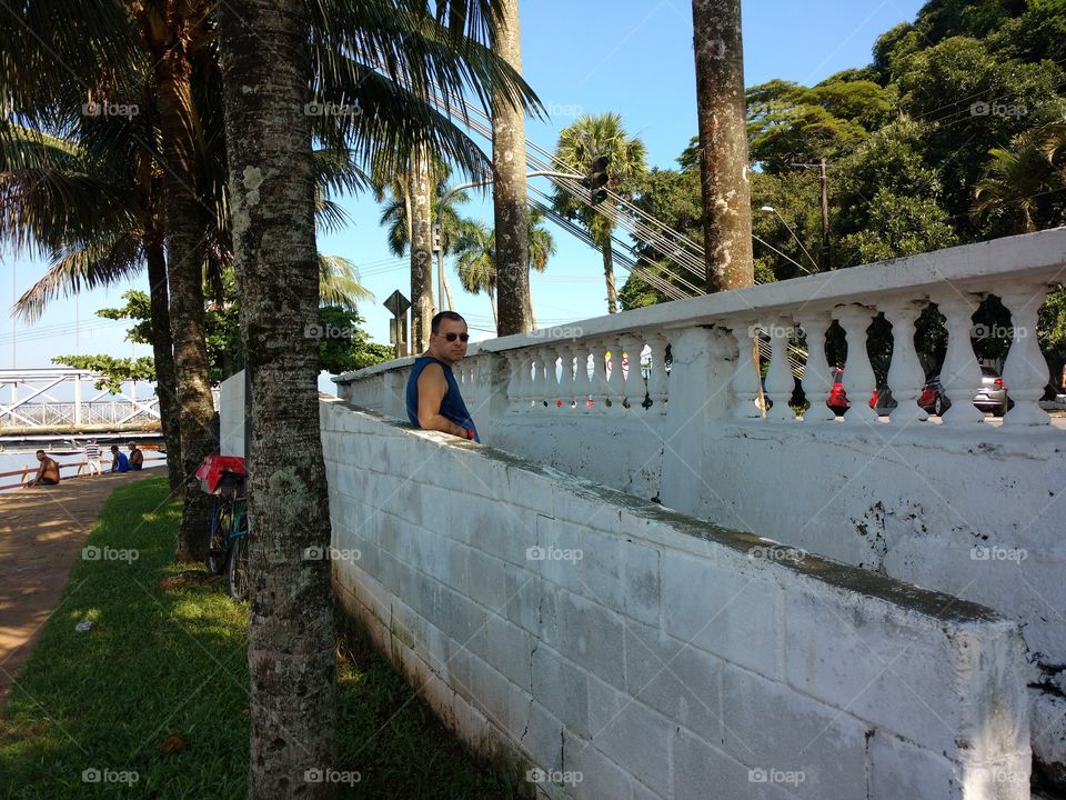 The man and the wall