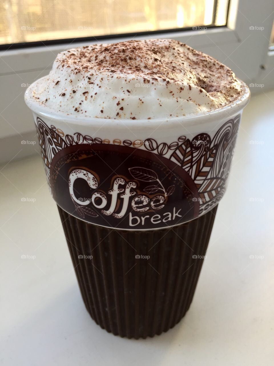 Coffee break. Coffee mug