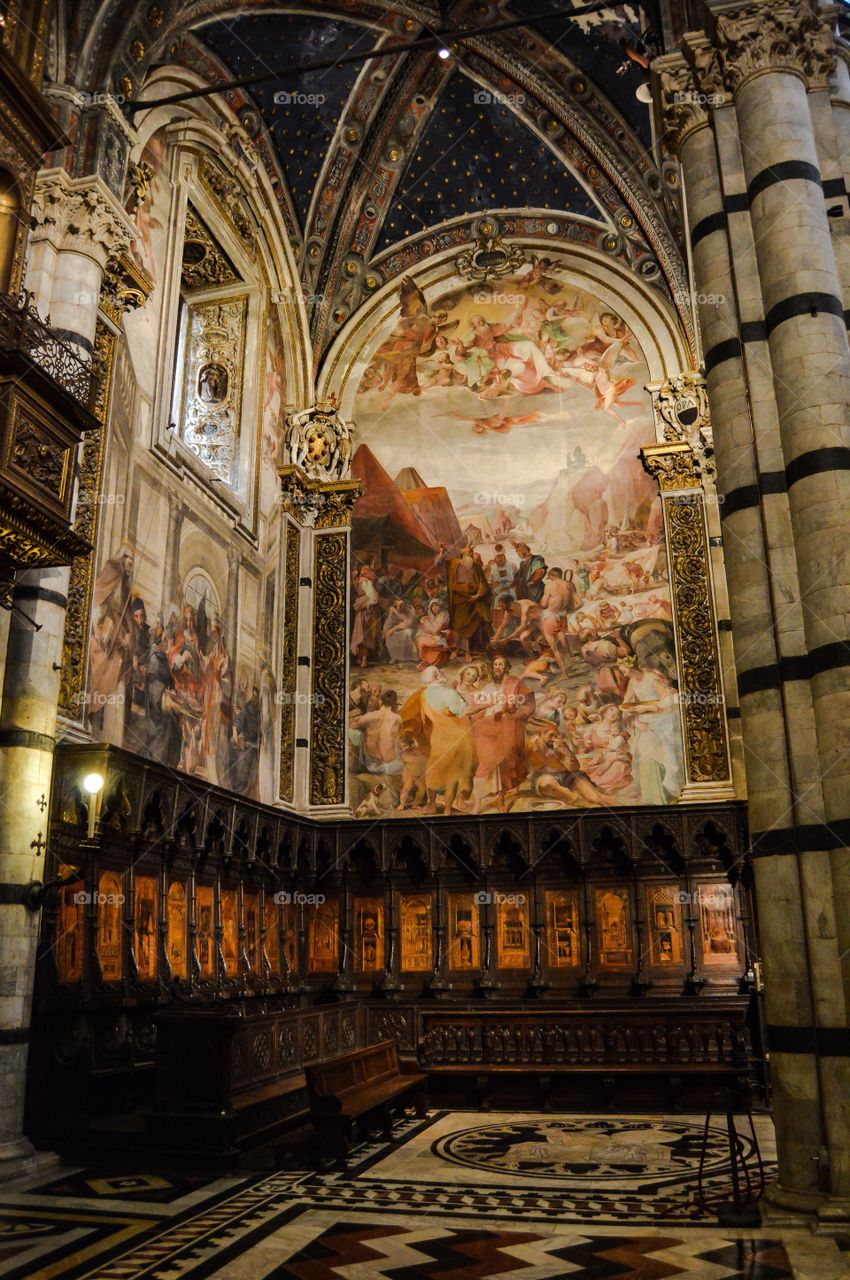 Coro Catedral de Siena. Coro de la Catedral de Siena (Siena - Italy)