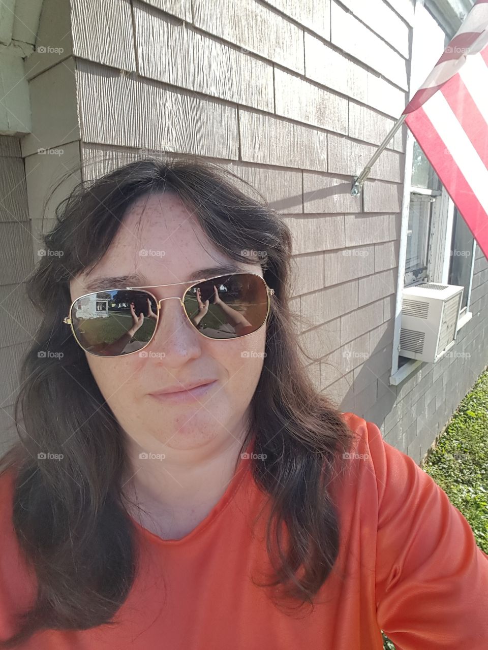 sitting out on a hot summer day