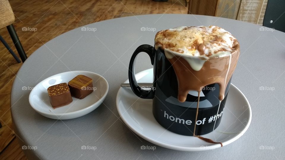 Hot chocolate orgasm