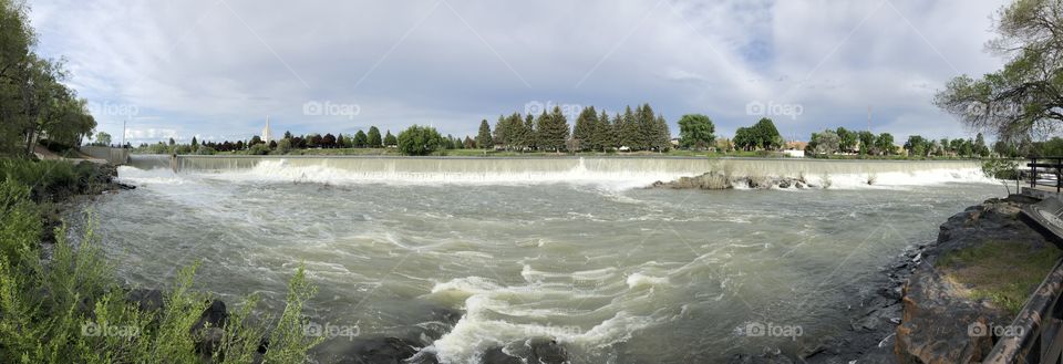 Idaho falls. This is one Nature’s violent yet beautiful places. You can feel the breeze and hear the water roar. Just gorgeous place to relax and enjoy the view. 