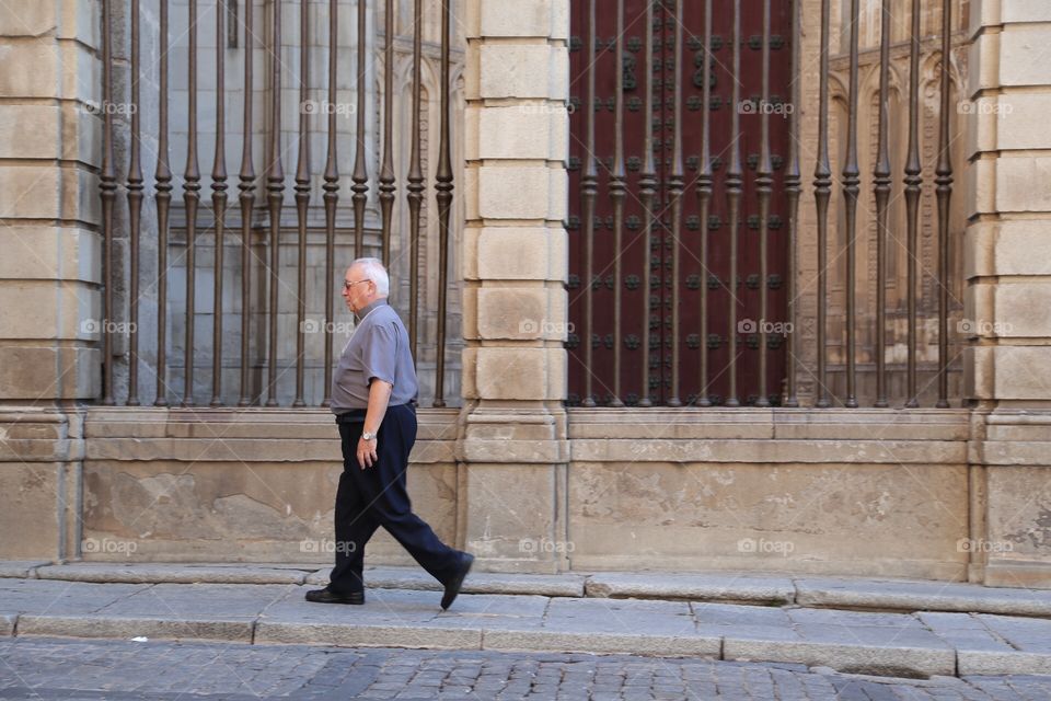 Man out walking