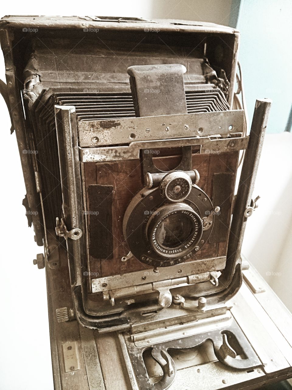 Old vintage camera of carl zeiss