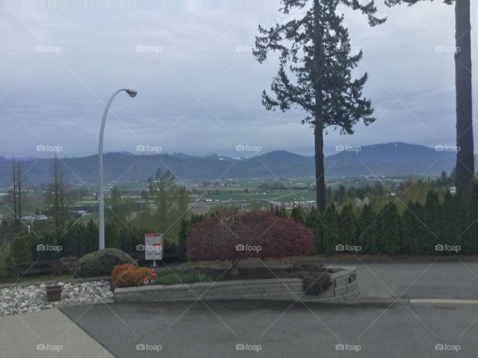 View of the Fraser Valley from the Mountaintop 