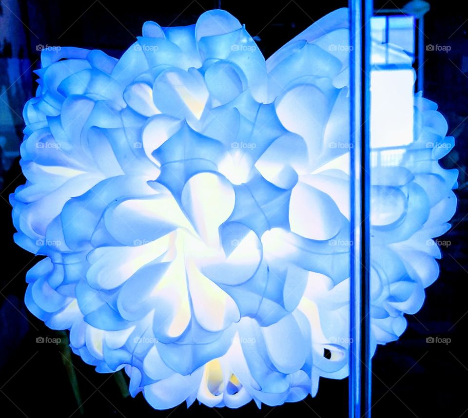 Fine Art Blue Light made from Plastic