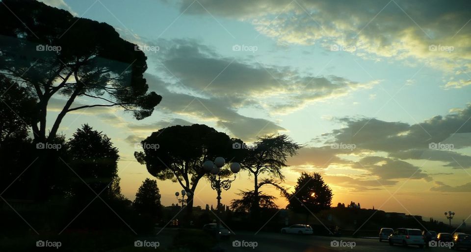 sunset in brasil