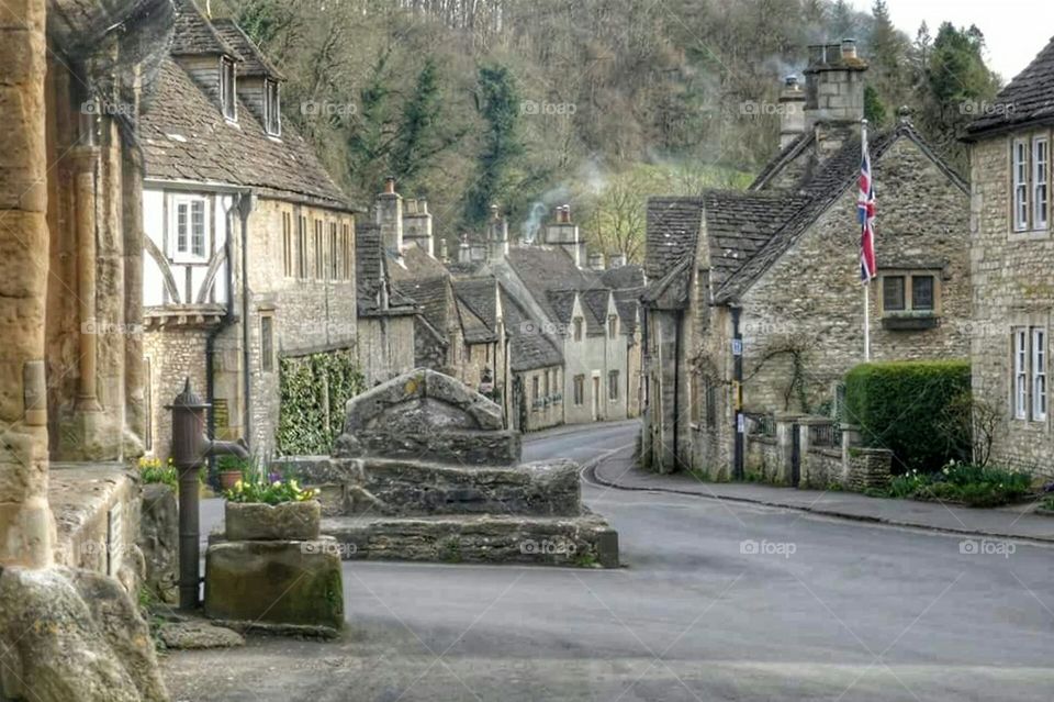 Early morning in Castle Combe