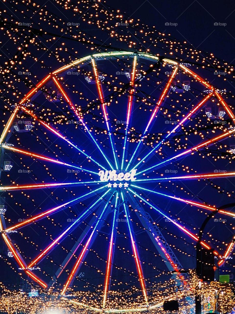 magenta christmas wheel