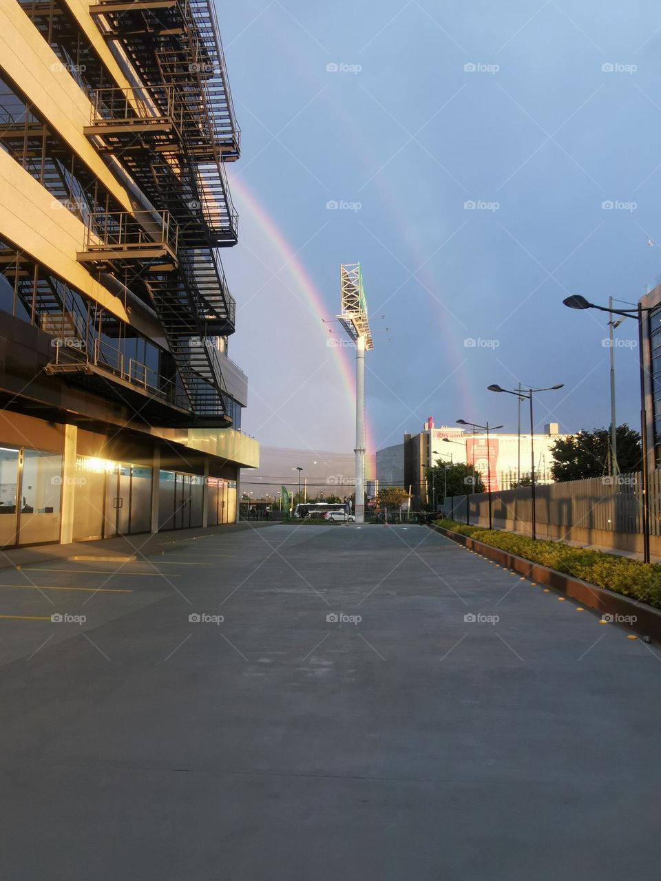 Architecture in the parking 