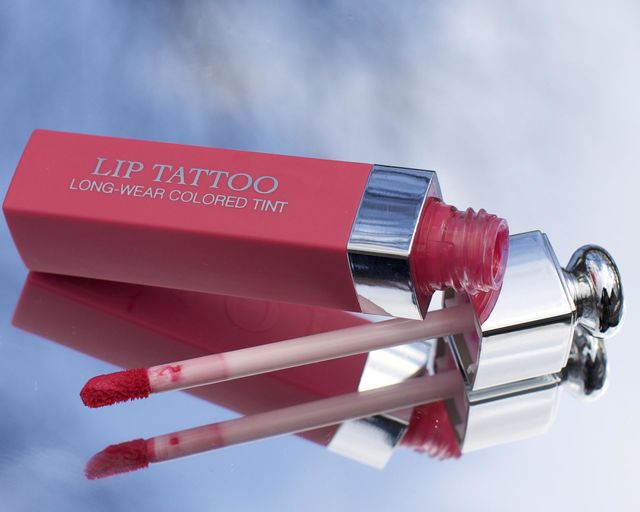 Lip tattoo colored tint in a dreamy setting