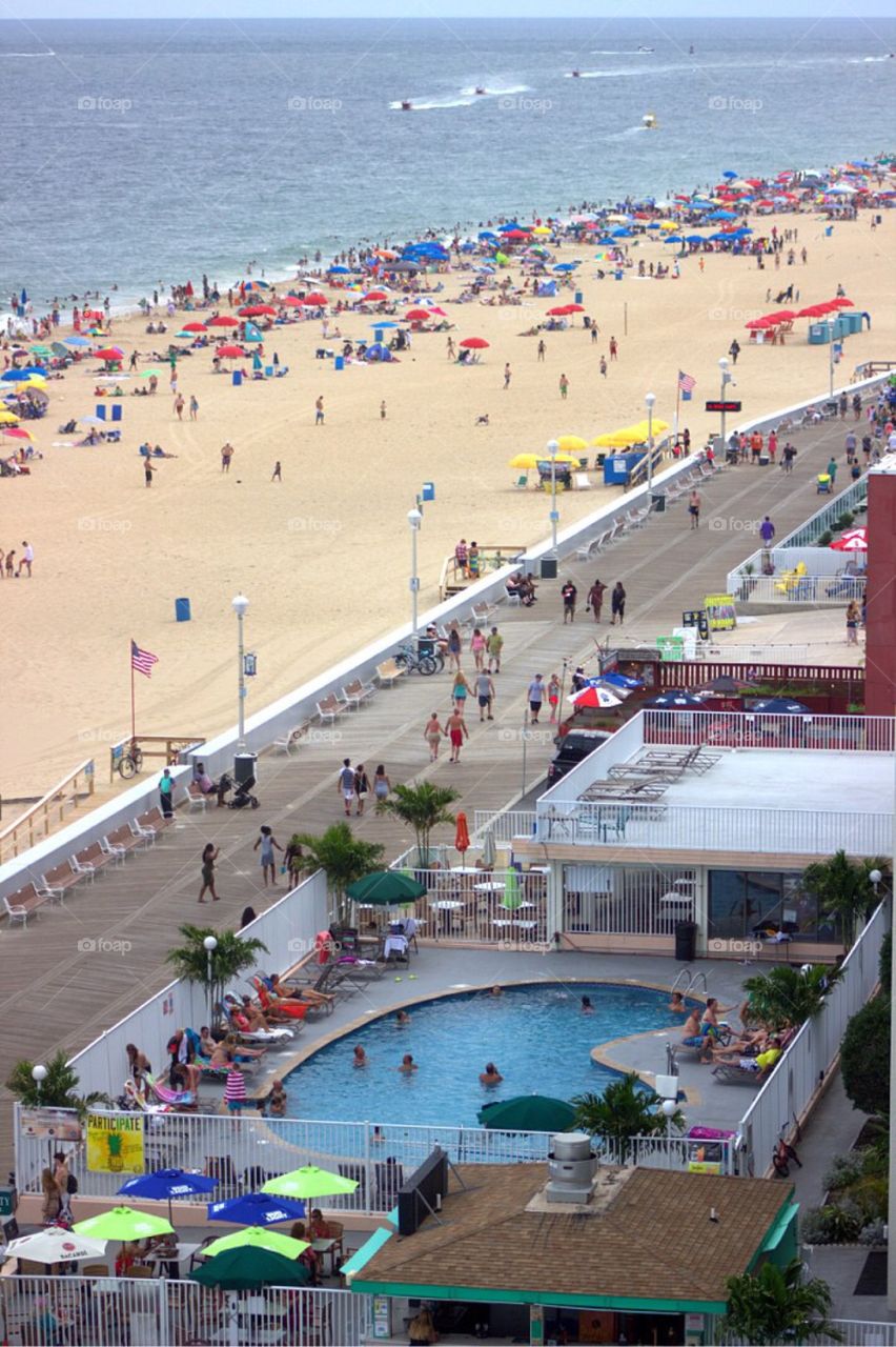 Ocean City, Maryland Boardwalk. 