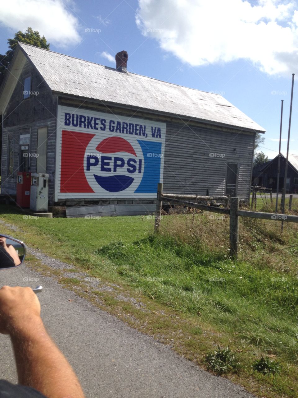 Old Country Store. A display of the Pepsi symbol on an old store in Burkes Garden VA. Keeping the old fashioned still alive today