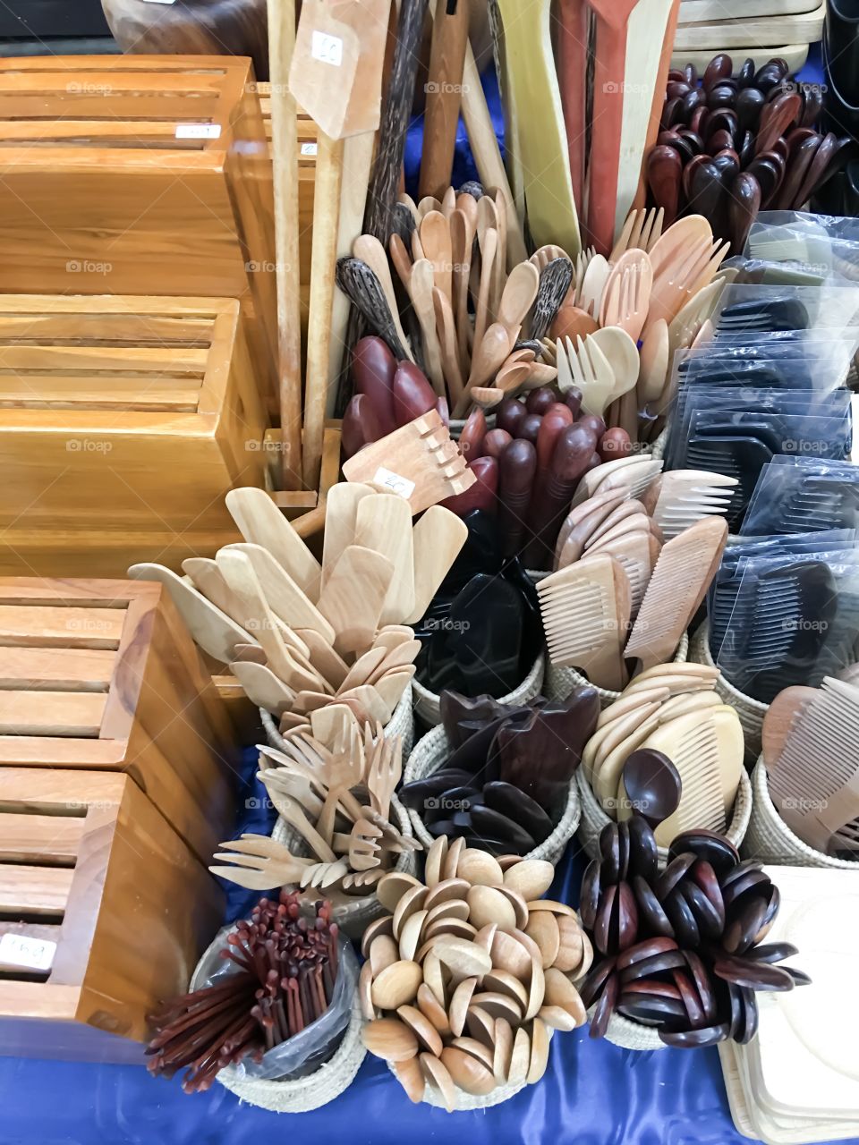 Many handmade product from wood ,Thailand