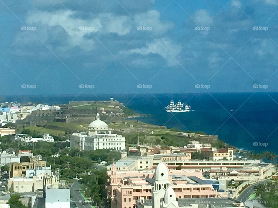High View of San Juan arquitecture and president palace. 🇵🇷