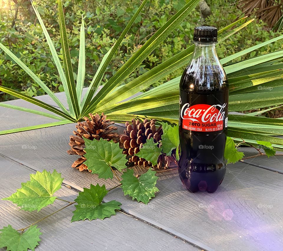 Recreation with refreshing Coca Cola.