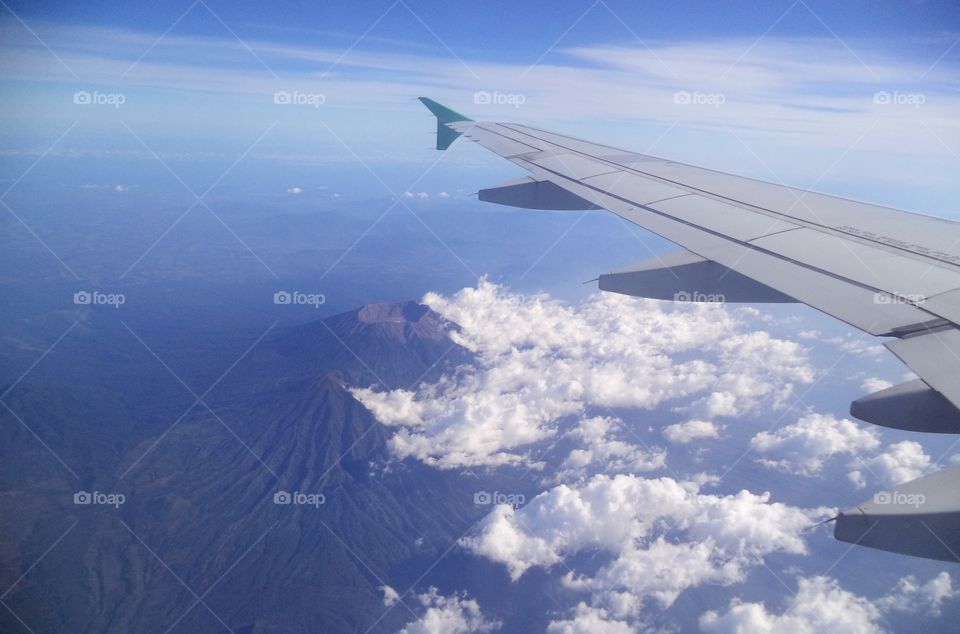 Mountain View from Airplane