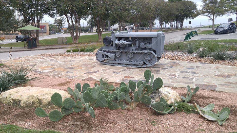 old school quarry tractor