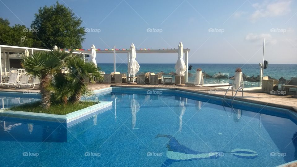 Beach hotel in Greece