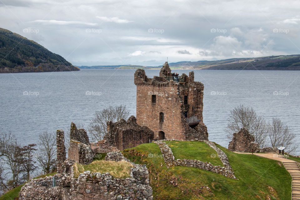 View of Urquhart Castle, Scotland