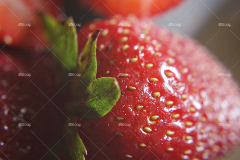 Fresh red strawberries