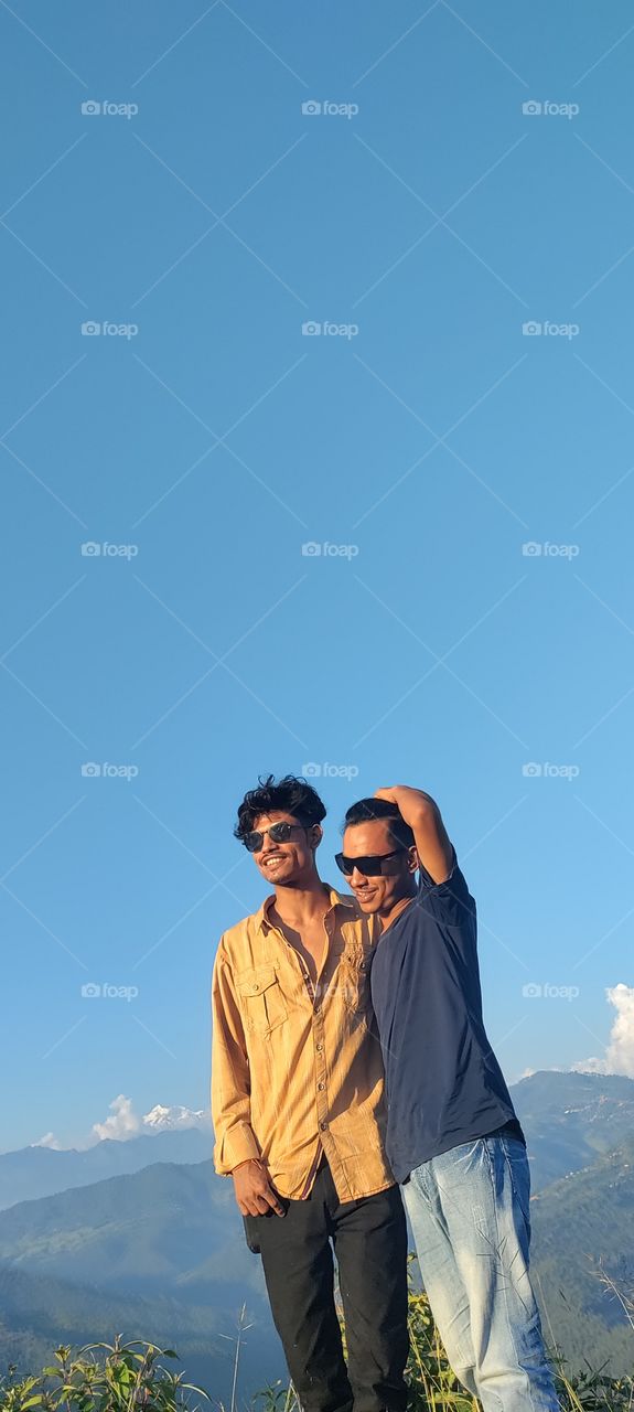 @meashishshrestha #what makes you smile♥️😊😊 taking photos with friend hiking out chillin♥️♥️😊😊 rate it out guys♥️