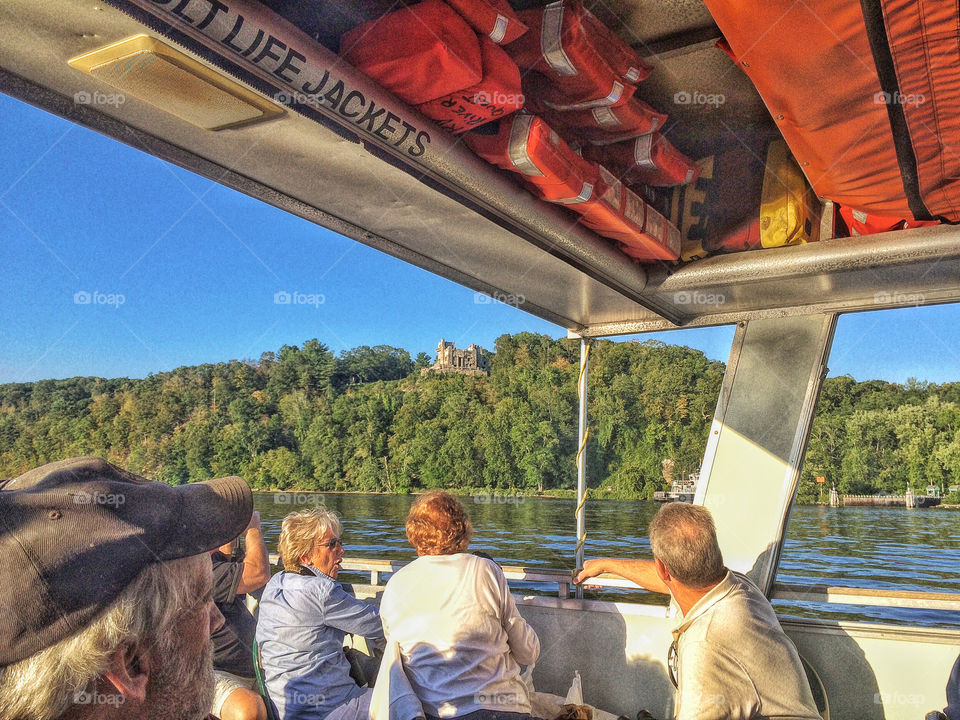 On the boat heading down the river...