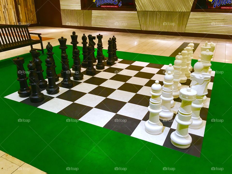 Life size chess board