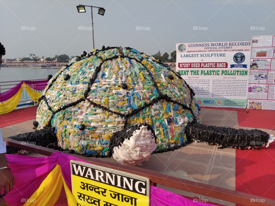 It is made of malodorous bags.