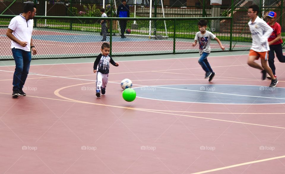 Match of soccer 