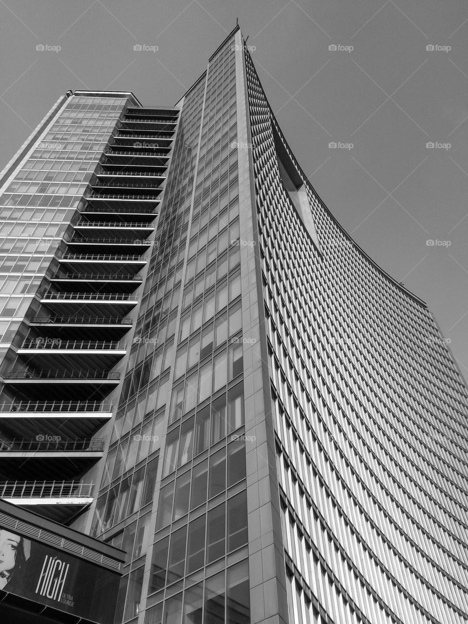Skyscraper in black and white 